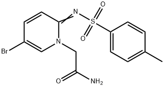 2-(5-溴-2-(甲苯磺酰亚氨基)吡啶-1(2H)-基)乙酰胺 结构式