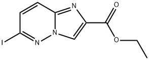 6-IODOIMIDAZO[1,2-B]PYRIDAZINE-2-CARBOXYLIC ACID ETHYL ESTER Structure