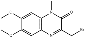 3-BROMOMETHYL-6,7-DIMETHOXY-1-METHYL-2(H)-QUINOXALINONE Structure