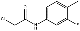 2-氯-N-(3-氟-4-甲基-苯基)乙酰胺, 100599-62-0, 结构式