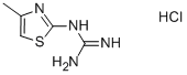 4-METHYLTHIAZOL-2-YLGUANIDINE HYDROCHLORIDE Struktur