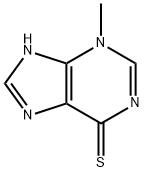 3,9-二氢-3-甲基-6H-嘌呤-6-硫酮, 1006-12-8, 结构式