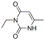 3-エチル-6-メチルウラシル 化学構造式
