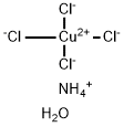 Ammonium cupric chloride dihydrate Struktur