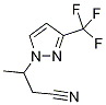 3-(3-(三氟甲基)-1H-吡唑-1-基)丁腈 结构式