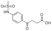 4-[(4-Mesylamino)phenyl]-4-oxobutyric acid Struktur