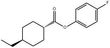 反式-4-乙基环己烷羧酸 4-氟苯基酯,100633-61-2,结构式