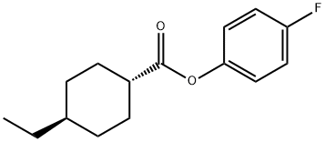 TRANS-4-FLUOROPHENYL 4-ETHYLCYCLOHEXANECARBOXYLATE Structure