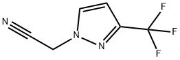 2-(3-(trifluoromethyl)-1H-pyrazol-1-yl)acetonitrile Struktur