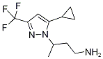 3-[5-Cyclopropyl-3-(trifluoromethyl)-1H-pyrazol-1-yl]butan-1-amine Struktur