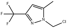 1-(Chloromethyl)-5-methyl-3-(trifluoromethyl)-1H-pyrazole 结构式