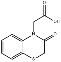 (2,3-二氢-3-氧代-4H-1,4-苯并噻嗪-4-基)乙酸,100637-60-3,结构式