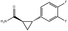 (1R,2R)-2-(3,4-difluorophenyl)cyclopropane carboxaMide Struktur
