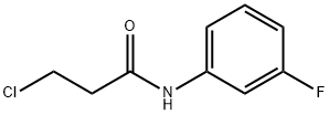 3-氯-N-(3-氟苯基)丙酰胺,100638-26-4,结构式