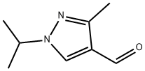 3-甲基-1-丙-2-基-吡唑-4-甲醛 结构式