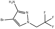 4-Bromo-1-(2,2,2-trifluoroethyl)-1H-pyrazol-3-amine Struktur