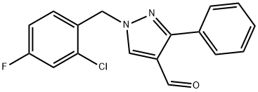 1-(2-CHLORO-4-FLUOROBENZYL)-3-PHENYL-1H-PYRAZOLE-4-CARBALDEHYDE|1-(2-氯-4-氟-苄基)-3-苯基-吡唑-4-甲醛