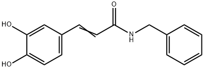 2-PropenaMide, 3-(3,4-dihydroxyphenyl)-N-(phenylMethyl)-,100668-10-8,结构式