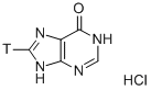 HYPOXANTHINE MONOHYDROCHLORIDE, [8-3H] Structure