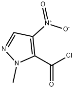 1-methyl-4-nitro-1H-pyrazole-5-carbonyl chloride 化学構造式