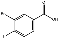 3-ブロモ-4-フルオロ安息香酸 化学構造式