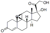 9(11)-EPOXIDE HYDROCORTISONE,10072-97-6,结构式