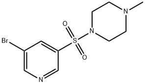 1-(5-broMopyridin-3-ylsulfonyl)-4-Methylpiperazine,1007212-08-9,结构式