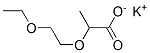 POTASSIUM 2-(2-ETHOXYETHOXY)PROPANOATE Struktur