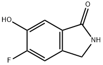 5-FLUORO-2,3-DIHYDRO-6-HYDROXY-1H-ISOINDOL-1-ONE, 1007455-25-5, 结构式