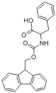 2-(9H-FLUOREN-9-YLMETHOXYCARBONYLAMINO)-3-PHENYL-PROPIONIC ACID 化学構造式