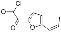 2-Furanacetyl chloride, alpha-oxo-5-(1-propenyl)- (9CI) 化学構造式