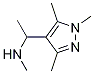 N-methyl-1-(1,3,5-trimethyl-1H-pyrazol-4-yl)ethanamine Struktur