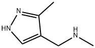 n-methyl-n-[(3-methyl-1h-pyrazol-4-yl)methyl]amine,1007521-02-9,结构式