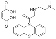 (beta-Dimethylaminoethyl)aminoacetyl-10-phenothiazine maleate Structure