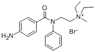 (2-(p-Amino-N-phenylbenzamido)ethyl)diethylmethylammonium bromide 化学構造式