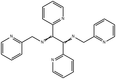 N,N'-Bis[(pyridin-2-yl)methyl]-1,2-bis(2-pyridyl)-1,2-ethanediimine Struktur