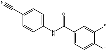N-(4-cyanophenyl)-3,4-difluorobenzamide Struktur