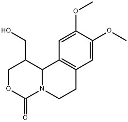 2H,4H-[1,3]Oxazino[4,3-a]isoquinolin-4-one,  1,6,7,11b-tetrahydro-1-(hydroxymethyl)-9,10-dimethoxy-,100783-51-5,结构式