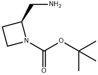 (S)-2-(氨基甲基)氮杂环丁烷-1-羧酸叔丁酯, 1007873-90-6, 结构式