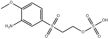 2-氨基苯甲醚-4-羟乙基砜基硫酸酯, 10079-20-6, 结构式
