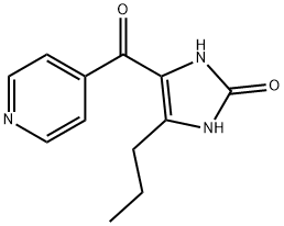 2H-Imidazol-2-one,  1,3-dihydro-4-propyl-5-(4-pyridinylcarbonyl)- Structure