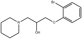 1-(2-溴苯氧基)-3-(哌啶-1-基)丙烷-2-醇 结构式