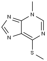 3-Methyl-6-methylthio-3H-purine Struktur