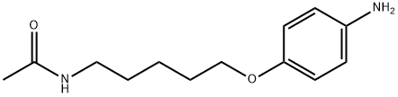 ACETAMIDE, N-(5-(p-AMINOPHENOXY)PENTYL)- 结构式