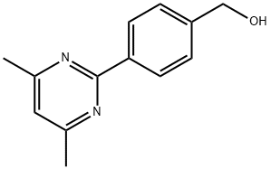 3-(4,6-Dimethylpyrimidin-2-yl)benzyl alcohol Structure