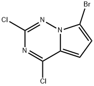 7-BroMo-2,4-dichloropyrrolo[2,1-f][1,2,4]triazine Structure