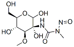 3-O-methyl-2-(((methylnitrosoamino)carbonyl)amino)glucopyranose Structure