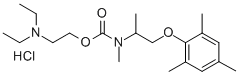 N-(1-Mesityloxy-2-propyl)-N-methylcarbamic acid, 2-(diethylamino)ethyl  ester, hydrochloride,100836-53-1,结构式