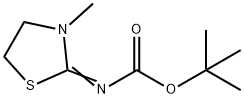 tert-Butyl N-(3-methyl-2-thiazolidinylidene)carbamate Struktur