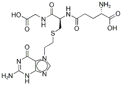 S-[2-(N7-Guanyl)ethyl]glutathione Struktur
